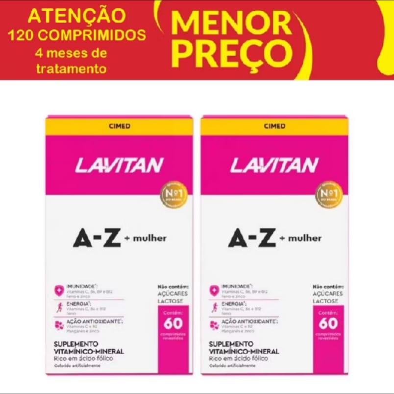 Kit 2x Lavitan AZ Mulher Cimed